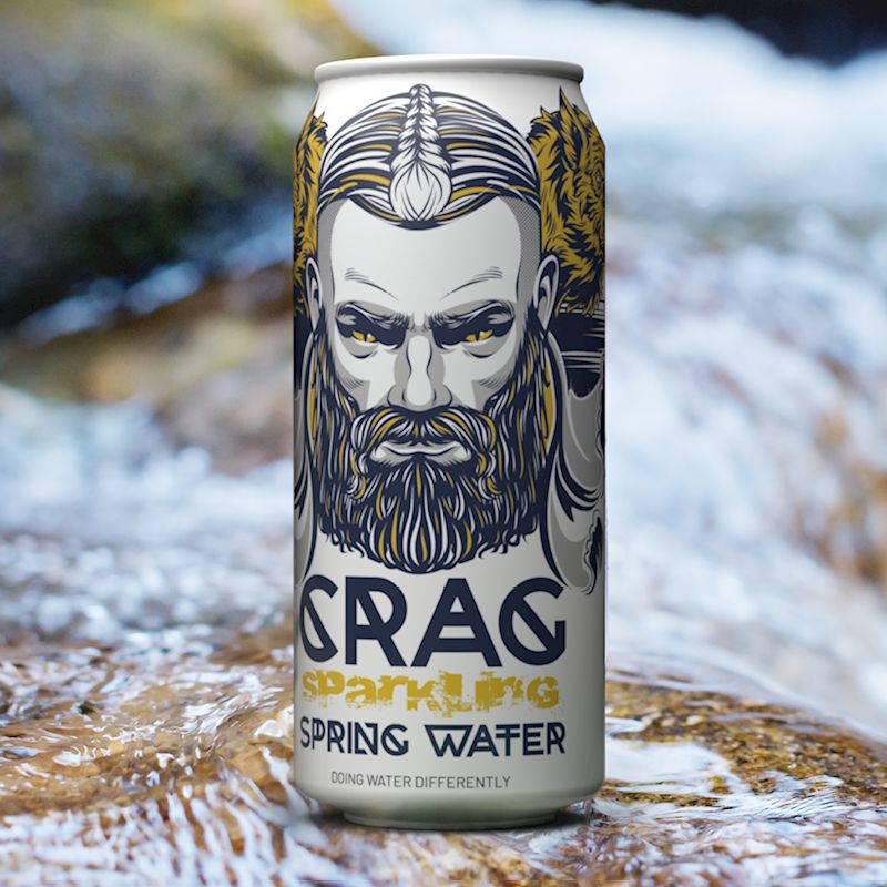 Crag Spring Water Cans for Mail Order 12x500ml